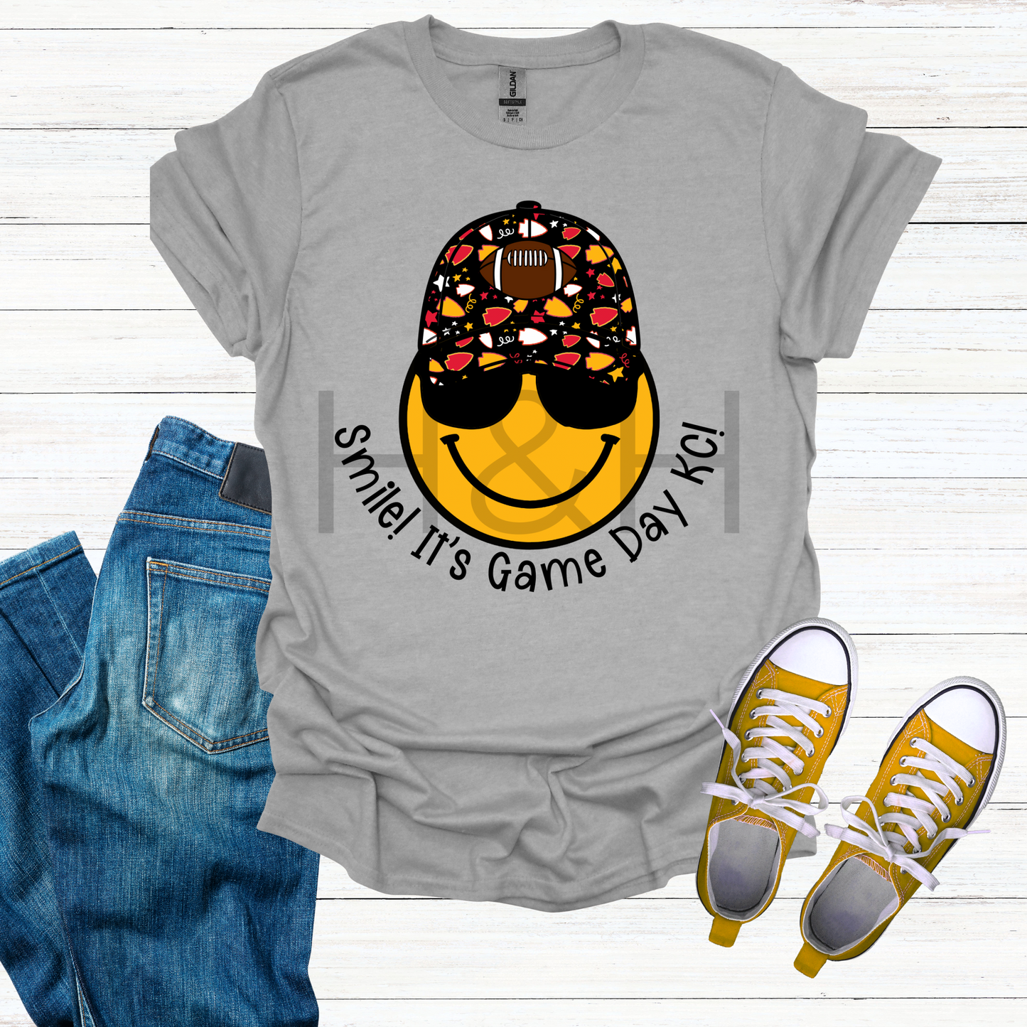 Smile - It's Game Day KC! (Boy) - Youth