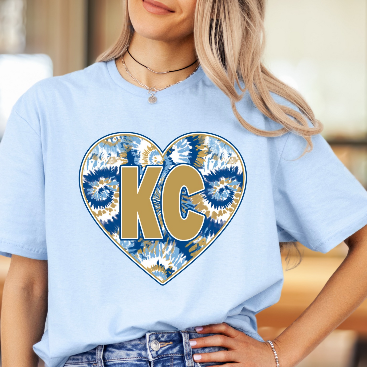 KC Tie-Dye Heart Tee