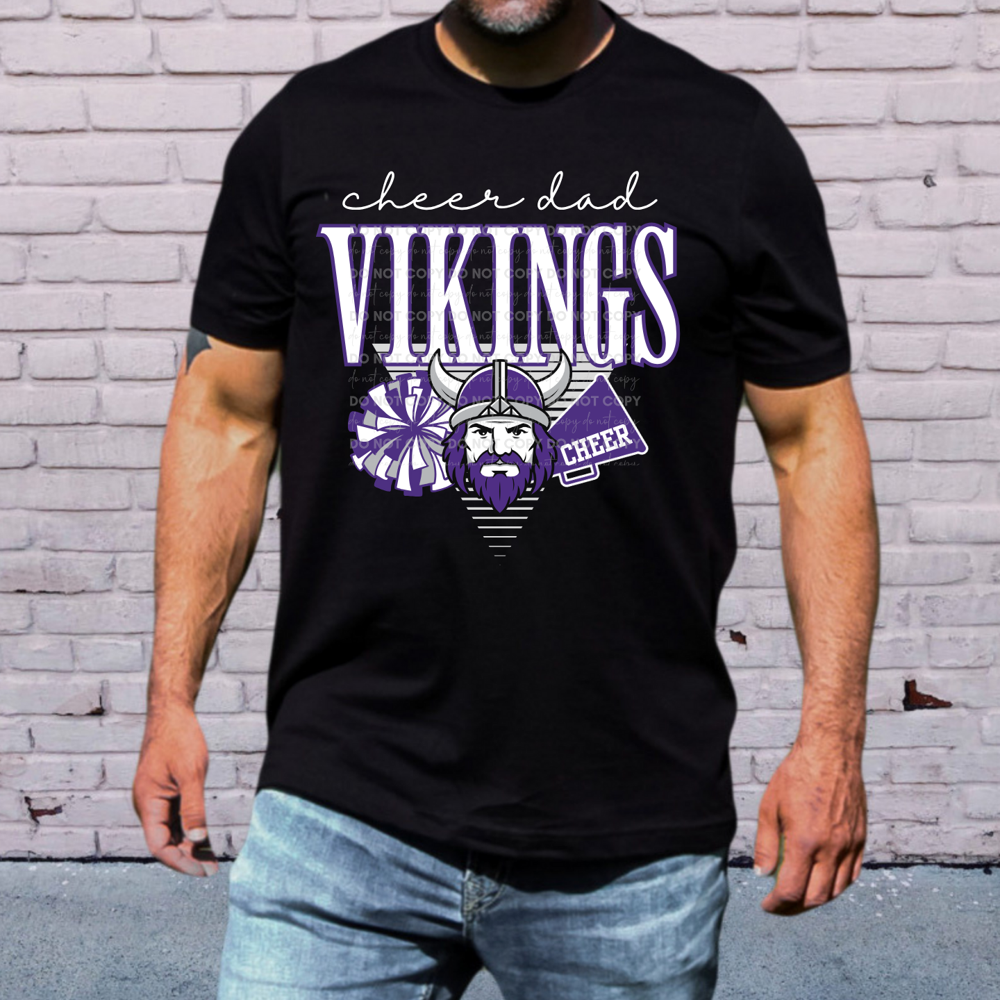 Vikings Triangle Cheer Dad