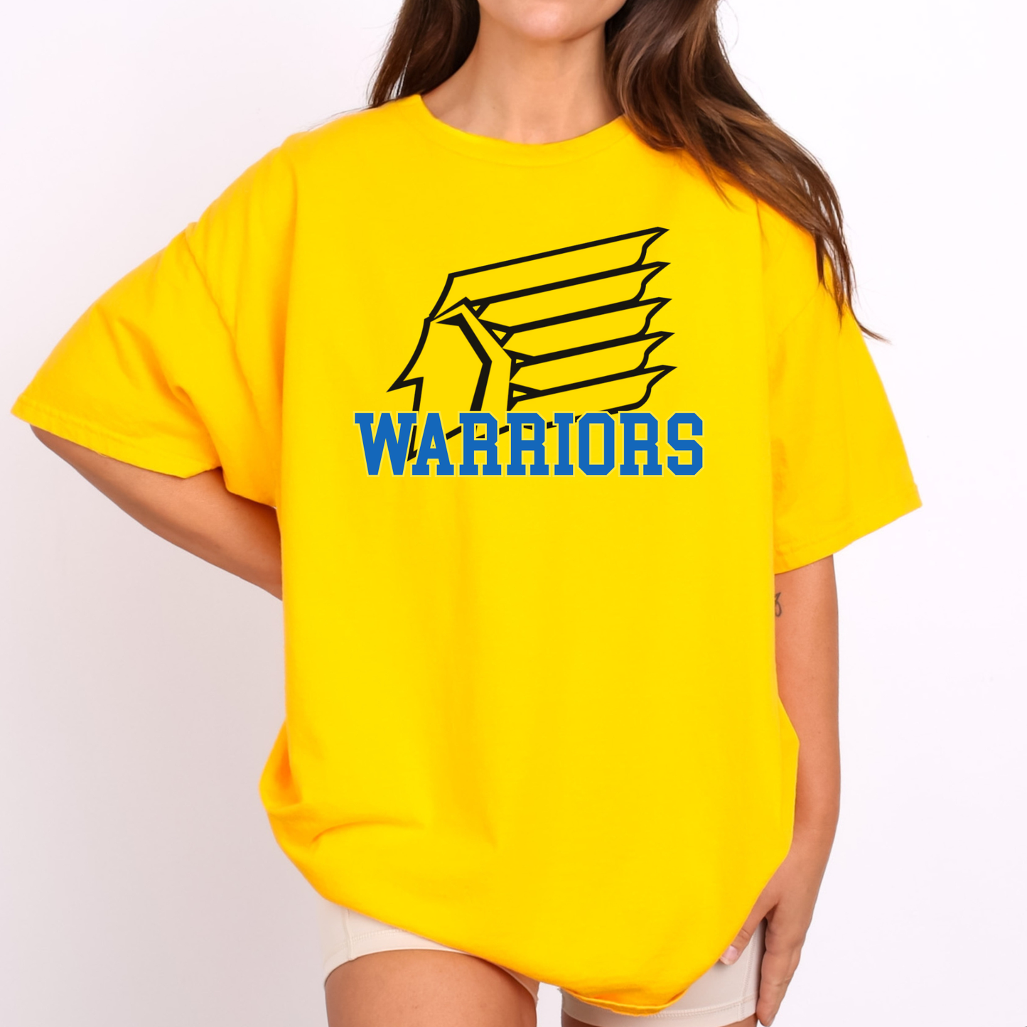 Warriors w/ mascot