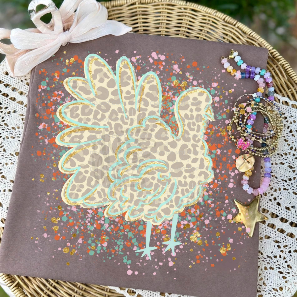 Wild Turkey | Leopard Thanksgiving Graphic Tee