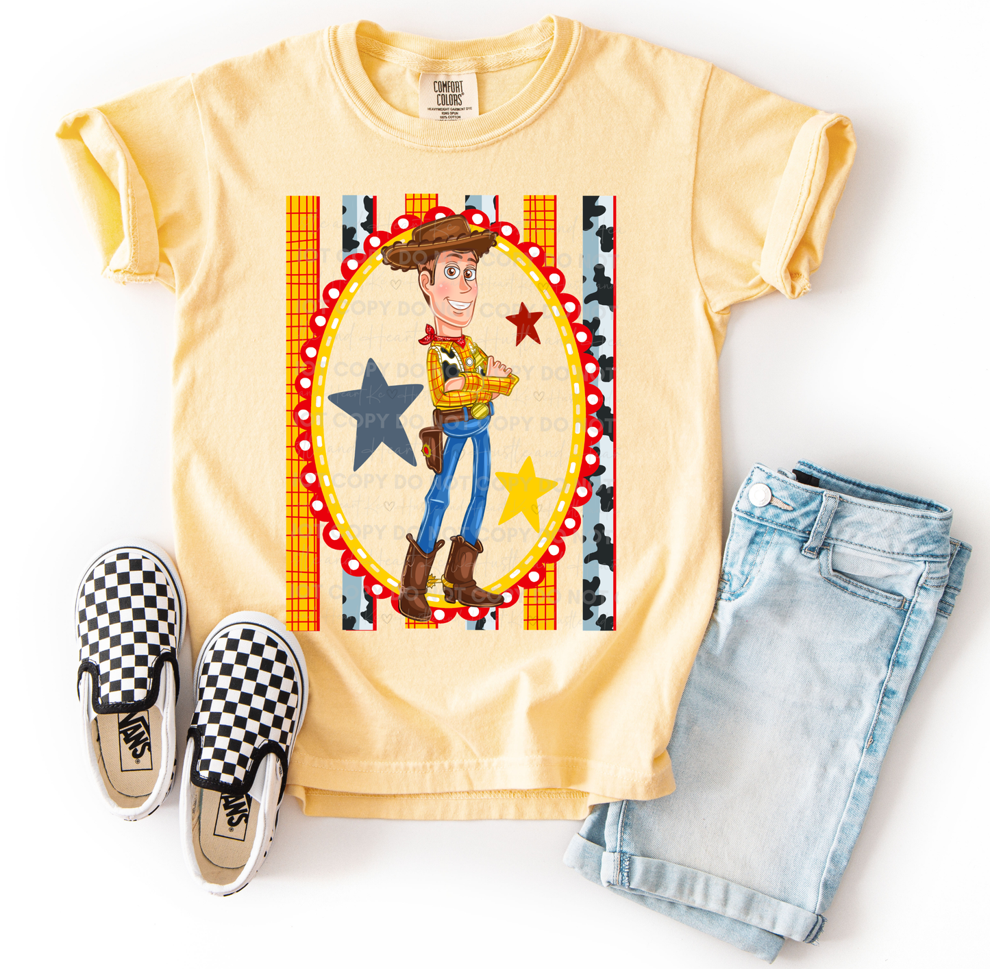Woody Western Character Comfort Colors T-Shirt