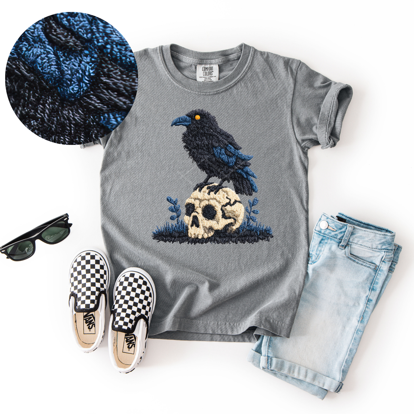 Youth Yarn Crow Skull