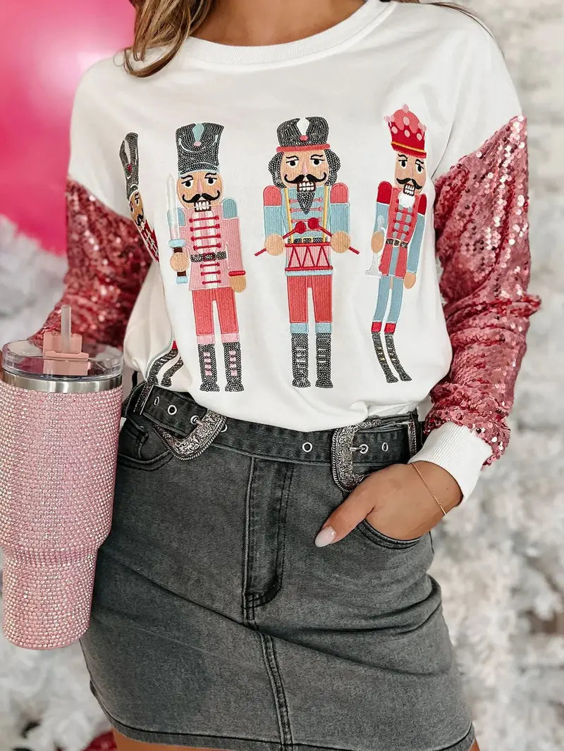 Sparkle Nutcracker Graphic Sweatshirt