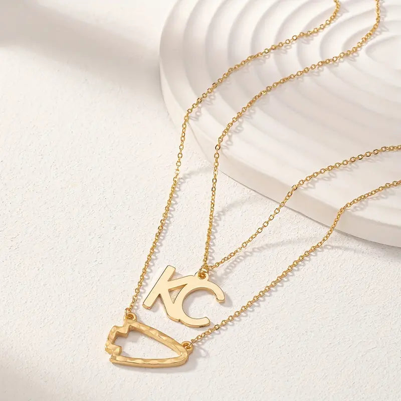 Kansas City Double Pendant Necklace