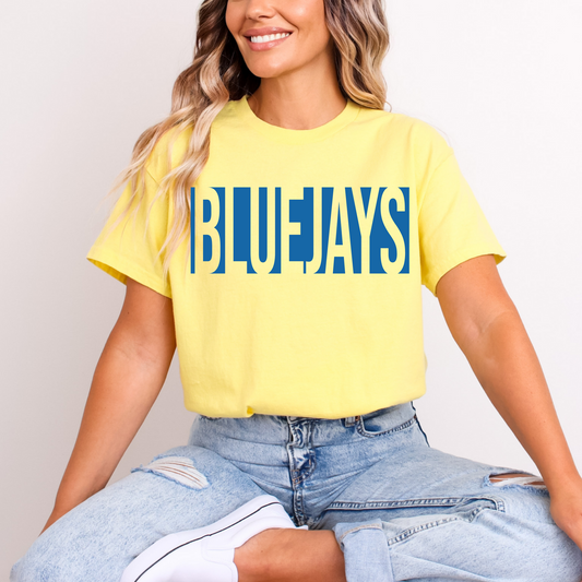 Bold Block Bluejays