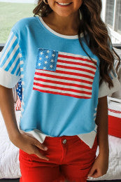 Flag Print Patchwork