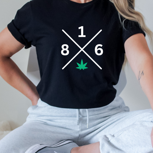 816 Crossed Tee – Cannabis Edition