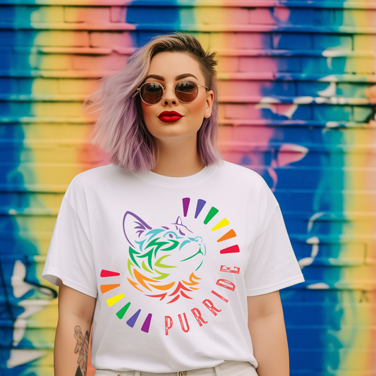 Purride Rainbow Cat Tee