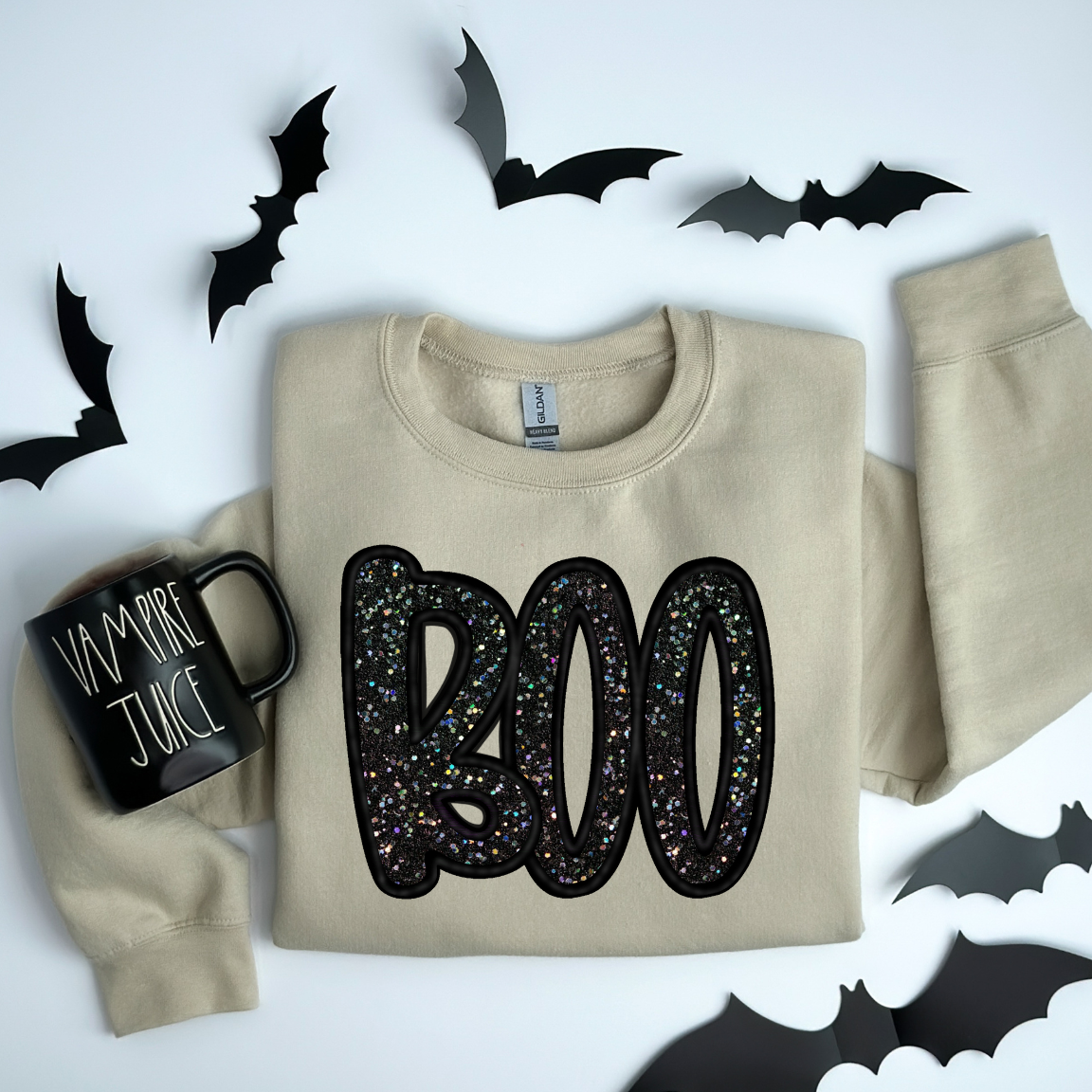 BOO - Faux Glitter