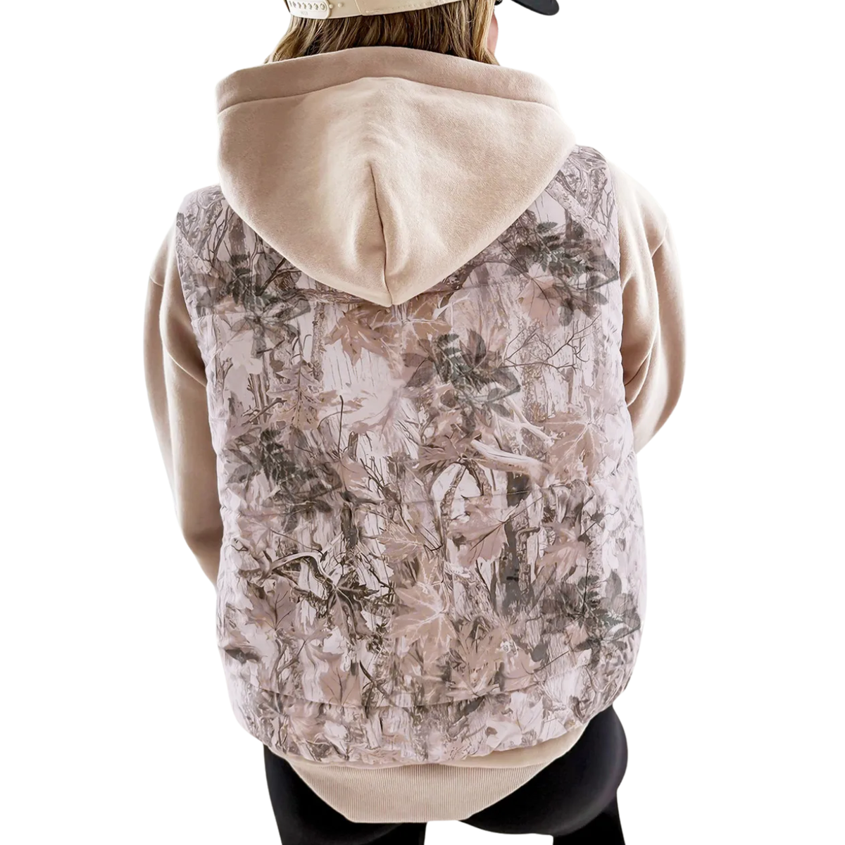 Camo Leaf Puffer Vest