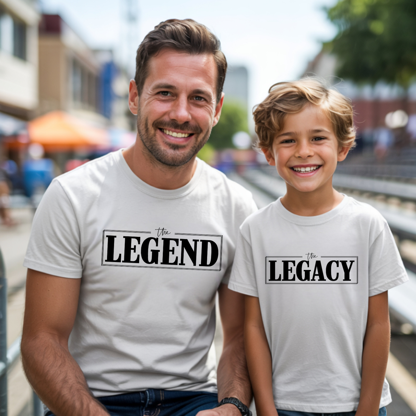 The Legend & The Legacy Matching Dad and Son Shirts | Father's Day Family Tees