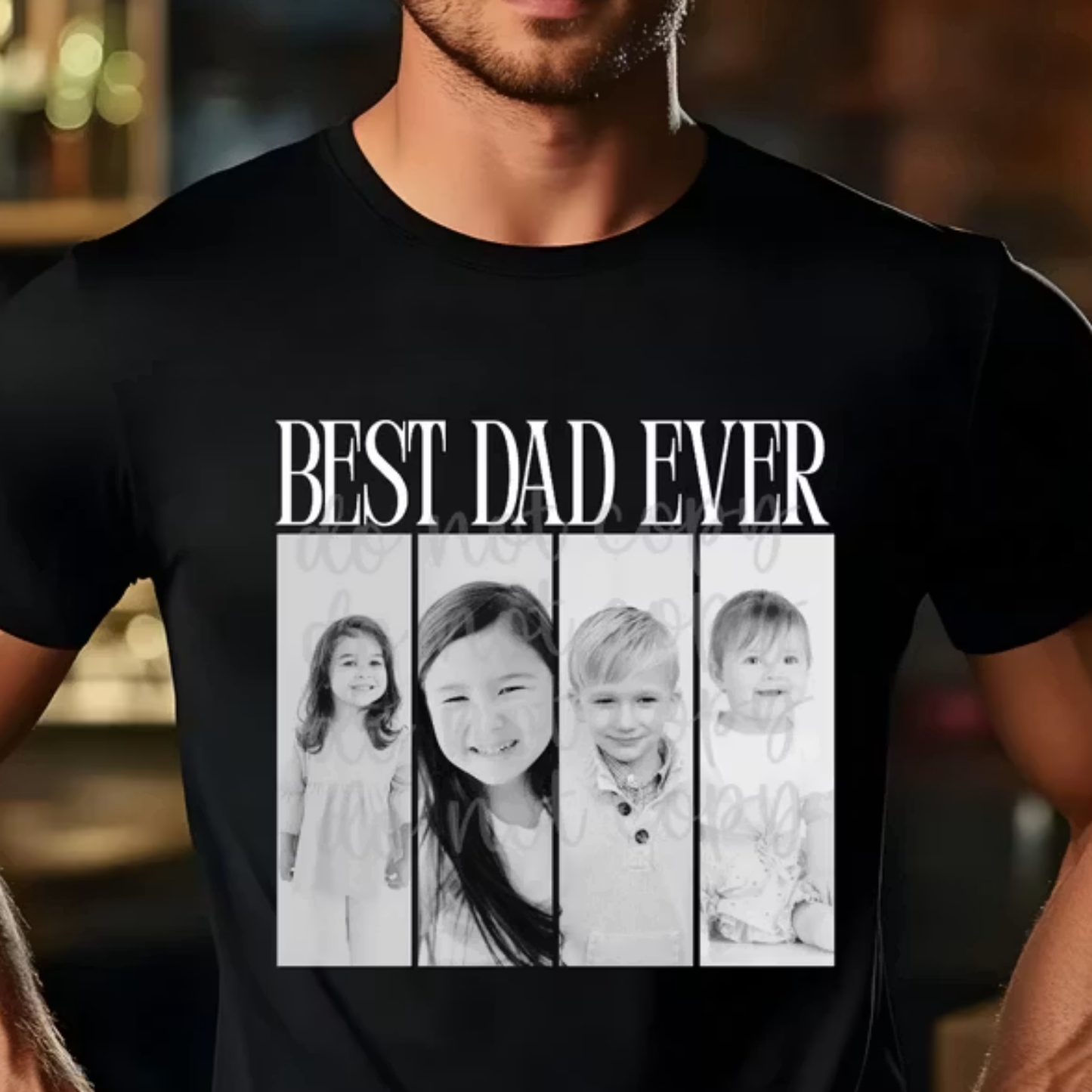Best Dad Ever Personalized Photo Shirt | Custom Father's Day Photo Gift