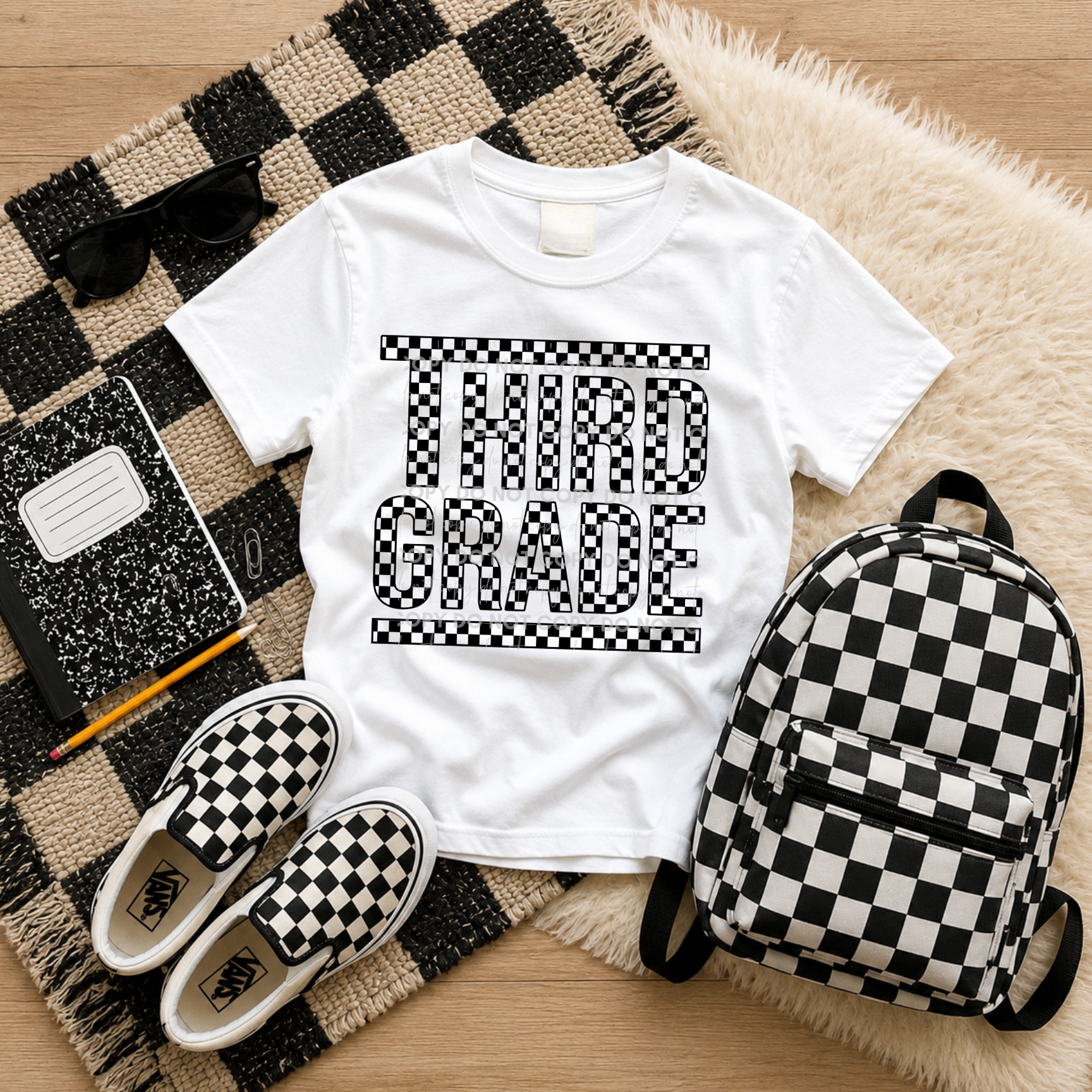 Youth Black Checkmate Grades T-Shirt