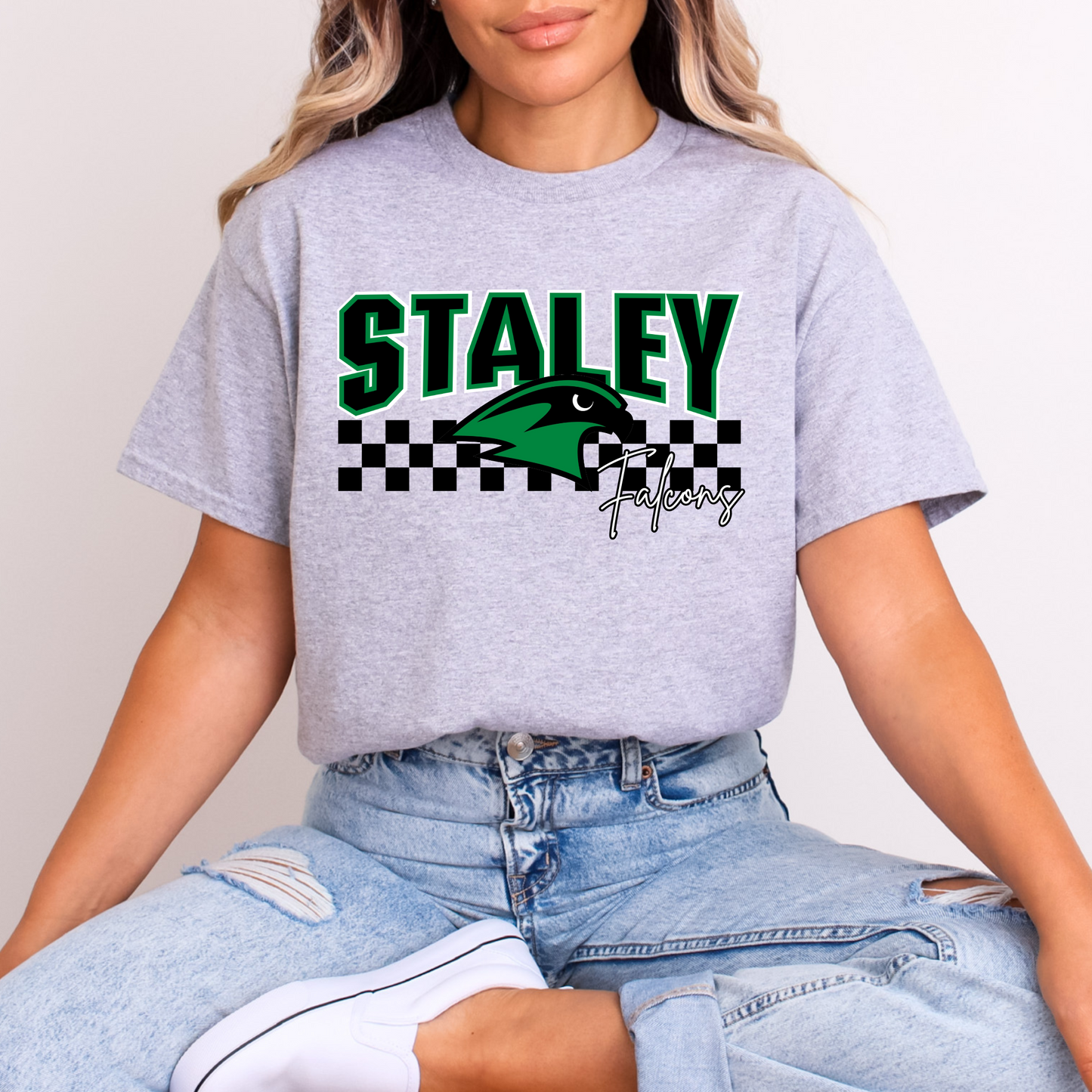 Bold Staley Falcons Checkered Tee