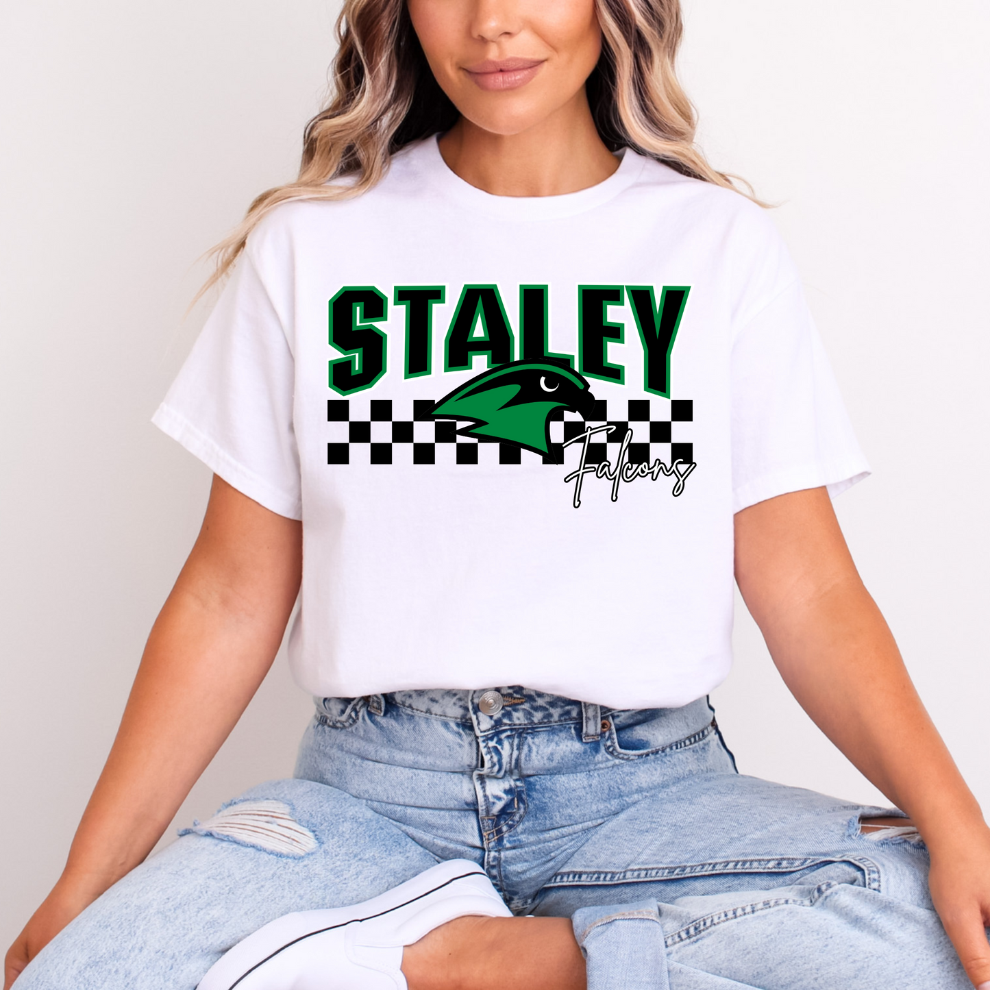 Bold Staley Falcons Checkered Tee
