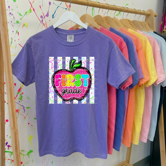 Bright Apple Doodle Grades Youth T-Shirt