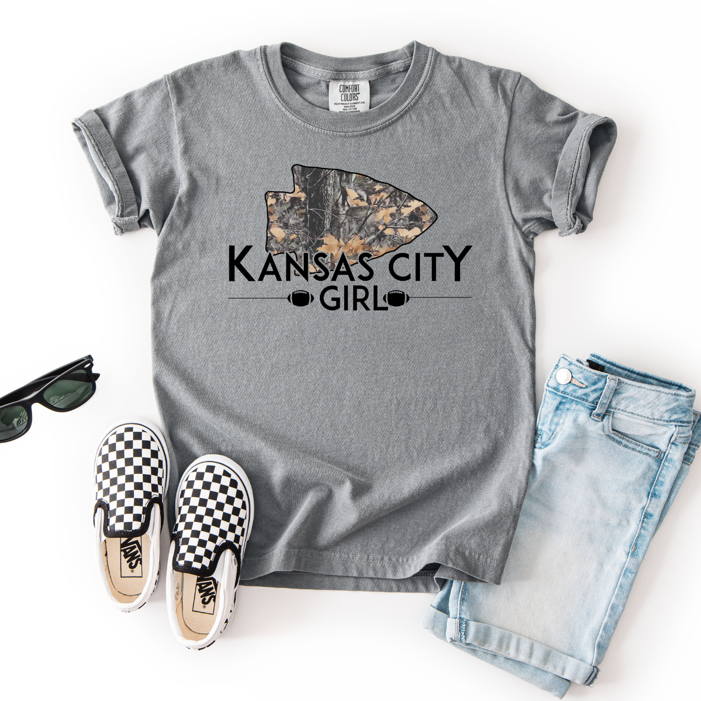 Youth Camo Kansas City Girl