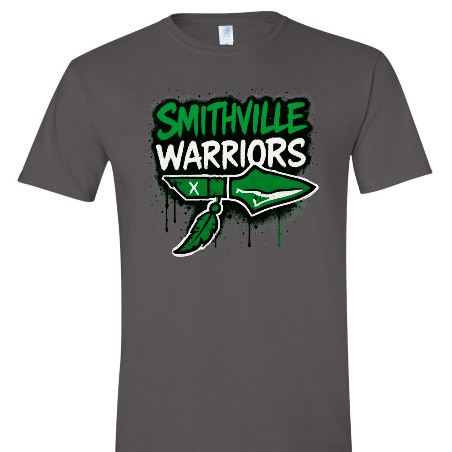 Smithville Warriors Stacked Graffiti