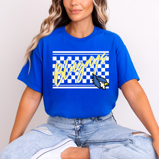 Bluejays Checkered Script (Youth)