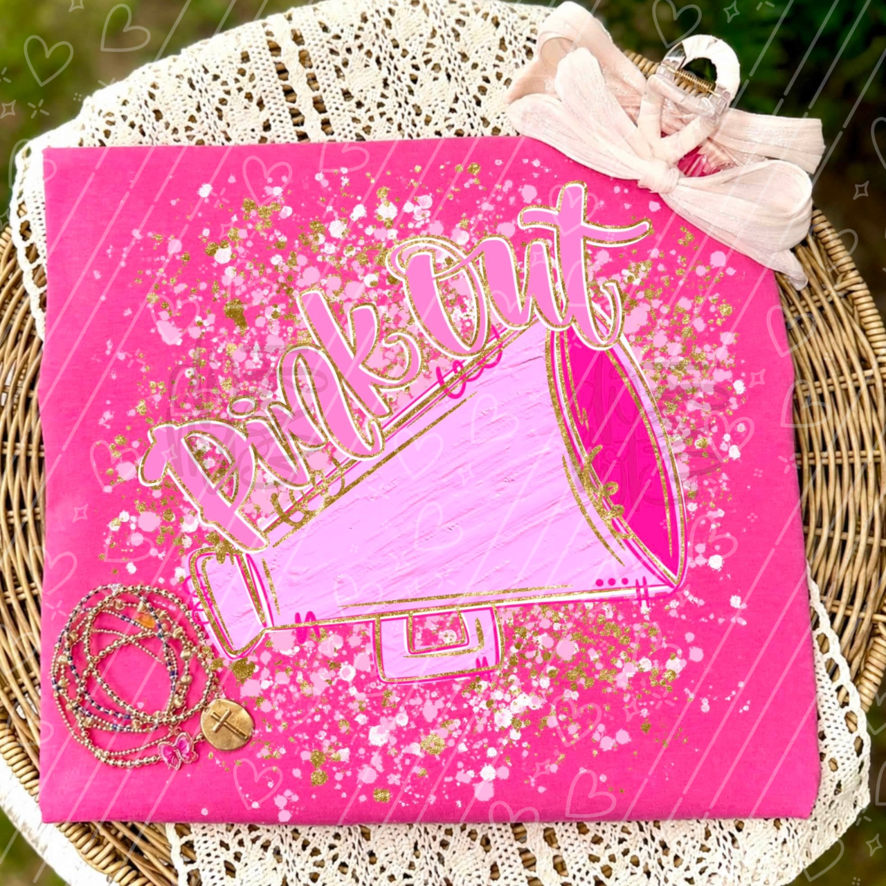 Cheer Pink Out Splatter