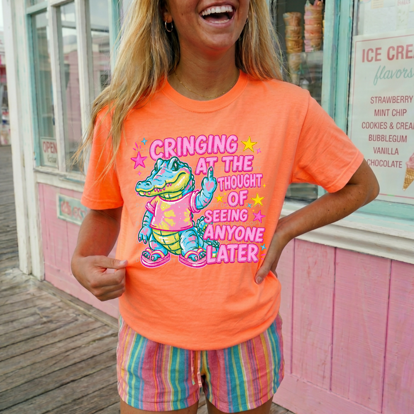 Cringing At The Thought Of Seeing Anyone Later Graphic Tee