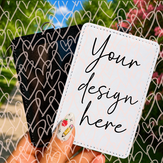 Teacher ID Badge Mockup PNG | Sublimation Badge Holder Mockup | School Staff Product Display | Instant Digital Download