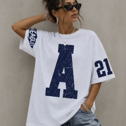 Custom Varsity Monogram Shirt | Personalized Team Spirit Tee