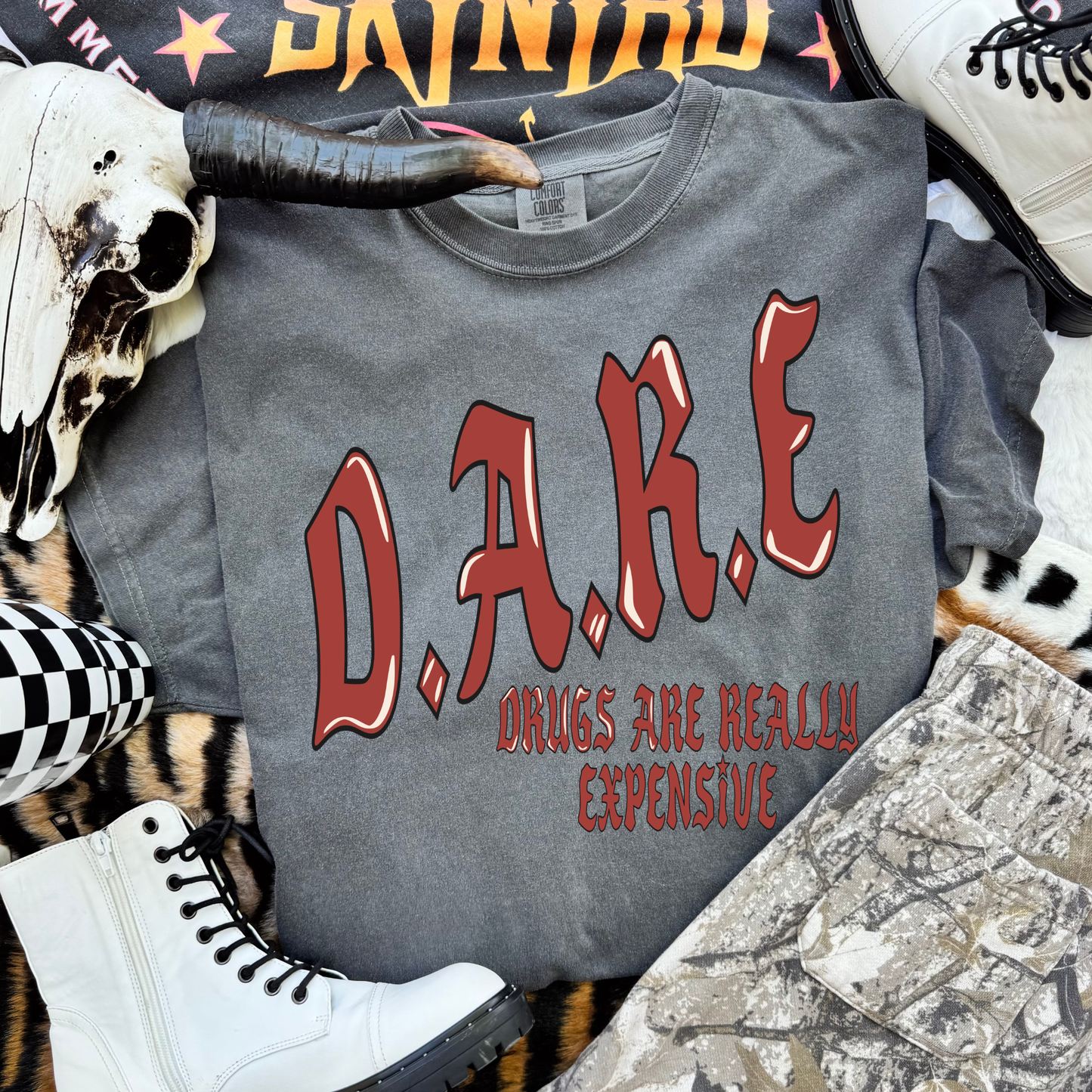 D.A.R.E. Drugs Are Really Expensive Solid  Graphic Tee