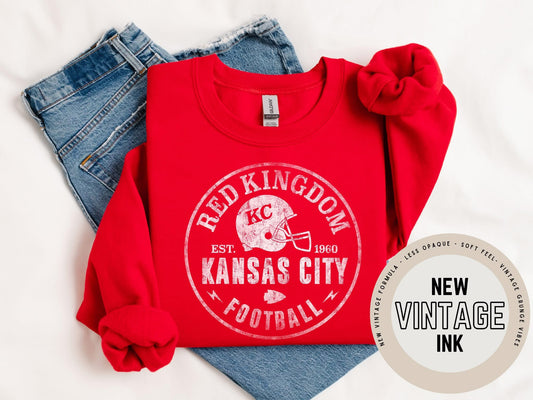 Red Kingdom Football - vintage Ink