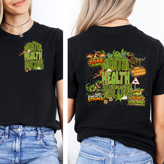 Mental Health Matters Dinosaur Graphic Tee