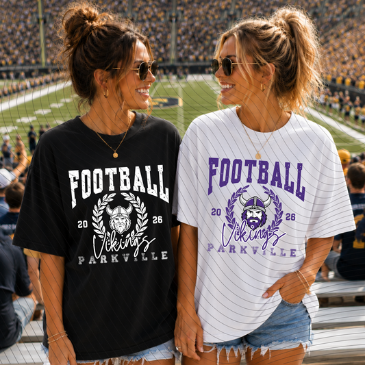 Vikings Distressed Football Wreath Youth