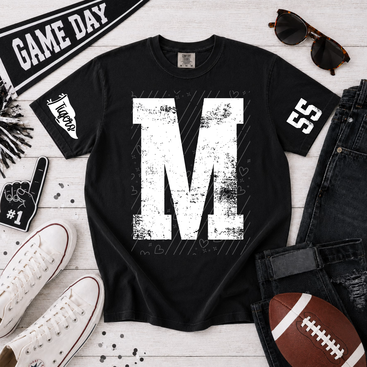 Custom Varsity Monogram Shirt | Personalized Team Spirit Tee