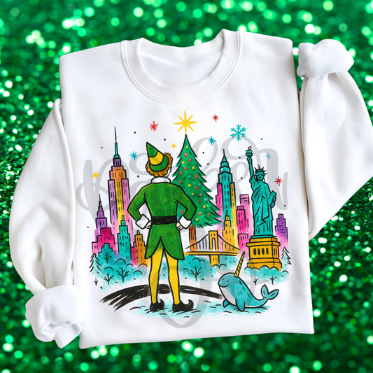 Toddler Elf NYC Christmas