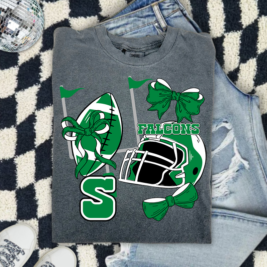 Falcons Spirit Bow Collage