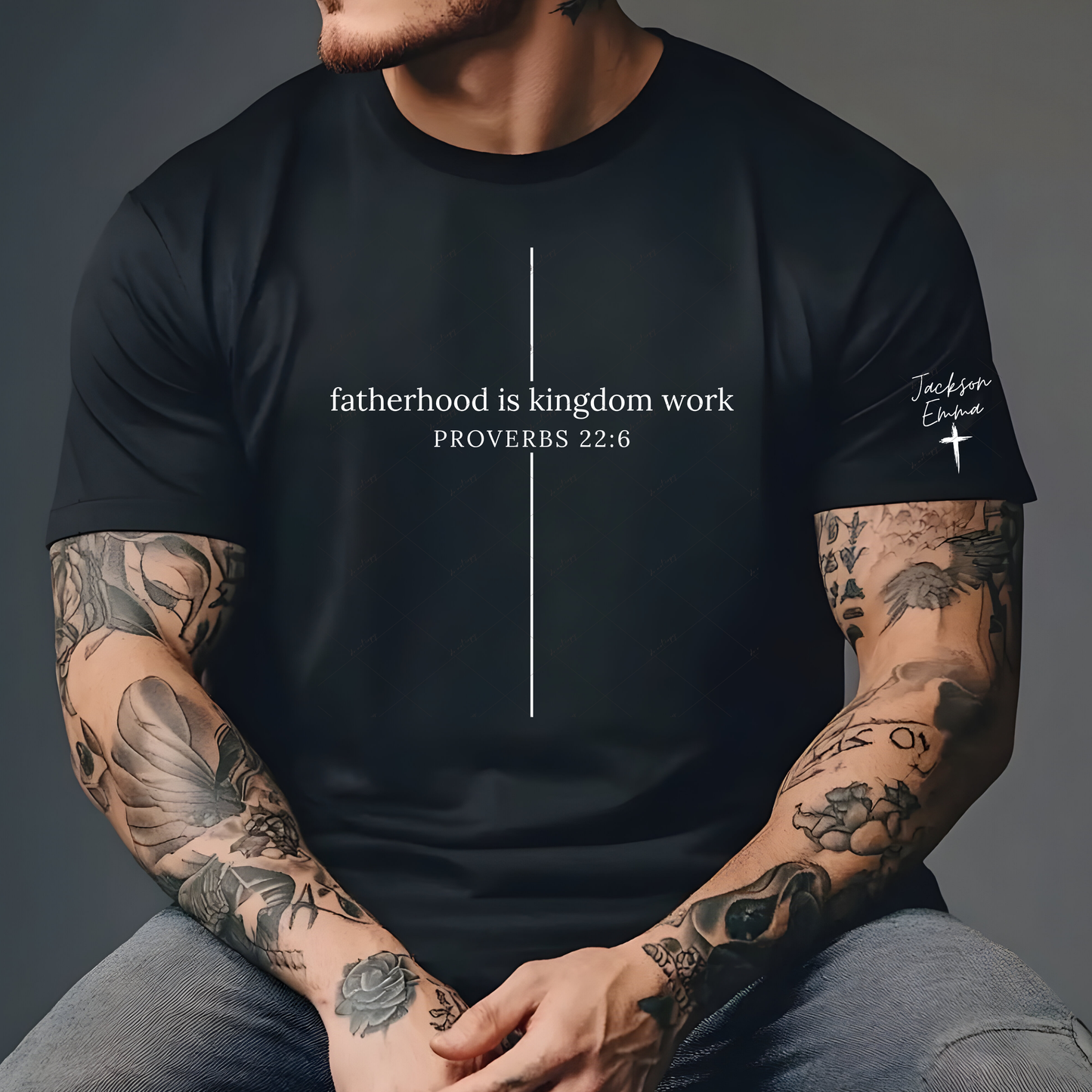 Fatherhood Is Kingdom Work – Personalized Christian Dad Shirt