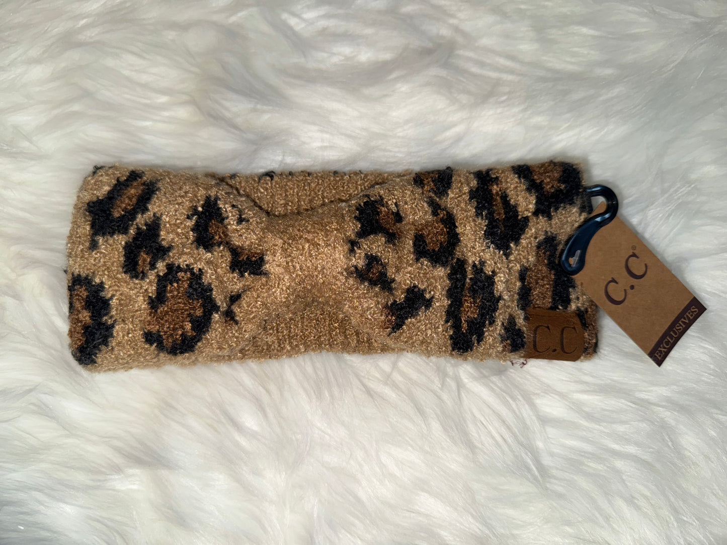 Leopard Knit Head Wrap
