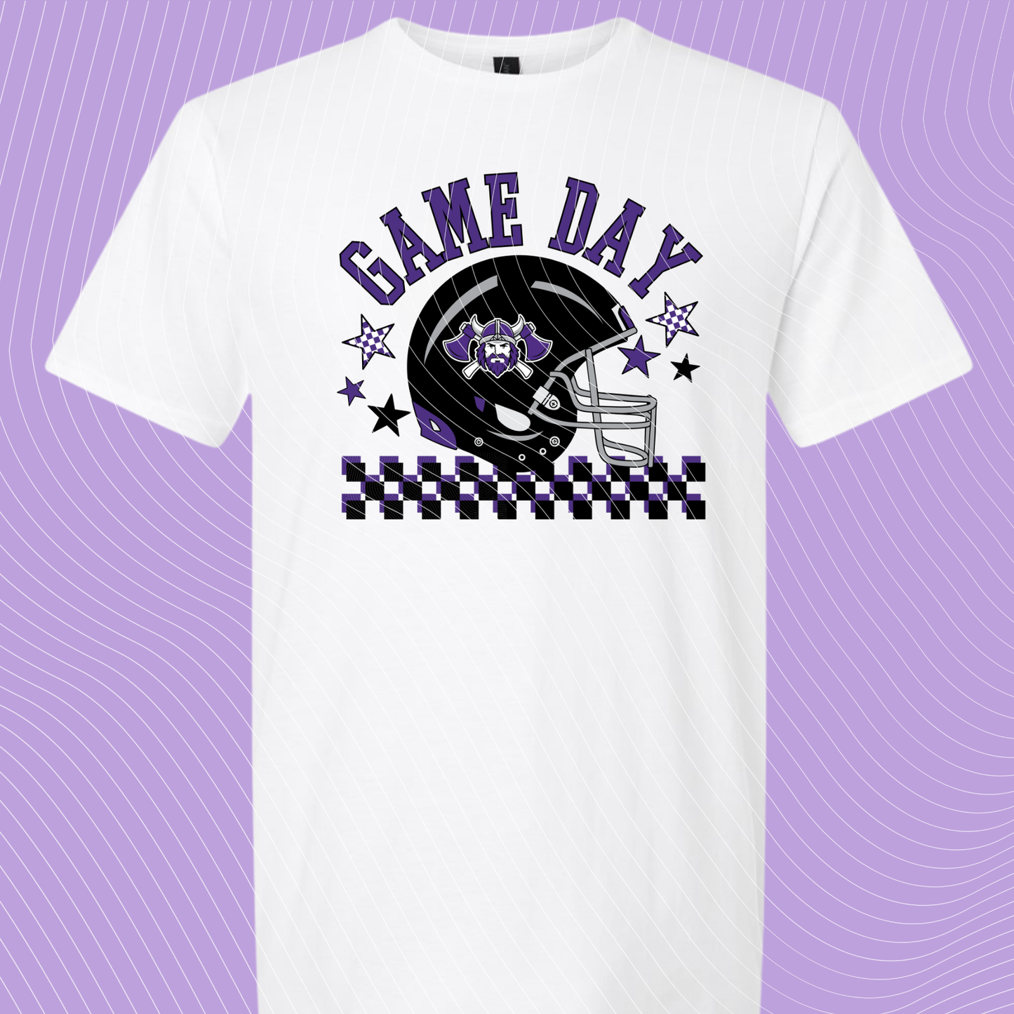 Game Day Vikings Checkered Youth