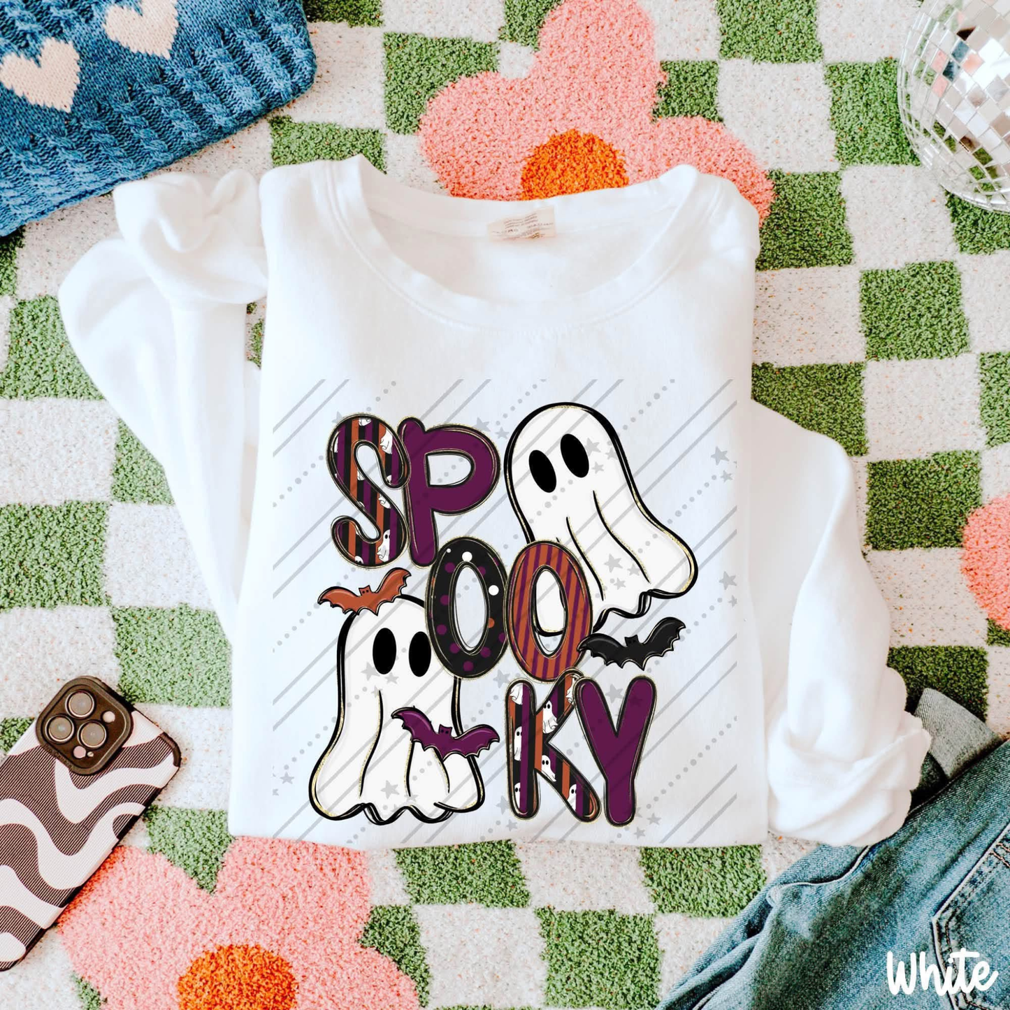 Ghost Spooky Word Doodle Graphic