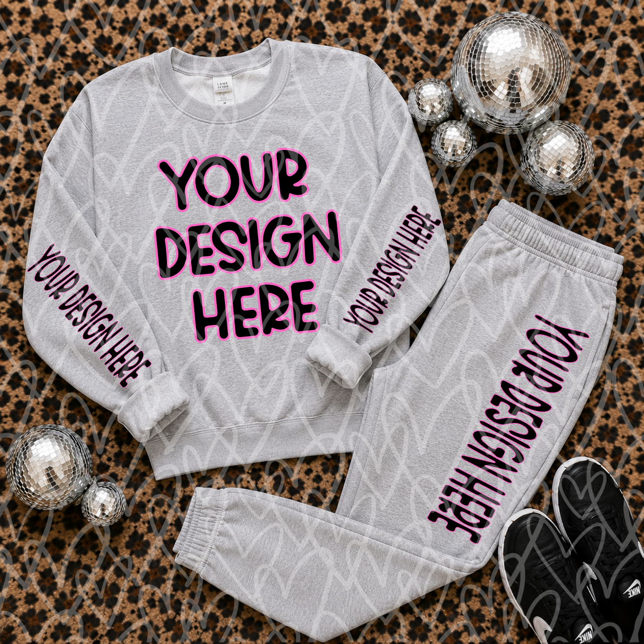 Sweatsuit Mockup Bundle | Gildan Heavy Blend Crewneck & Jogger Mockups