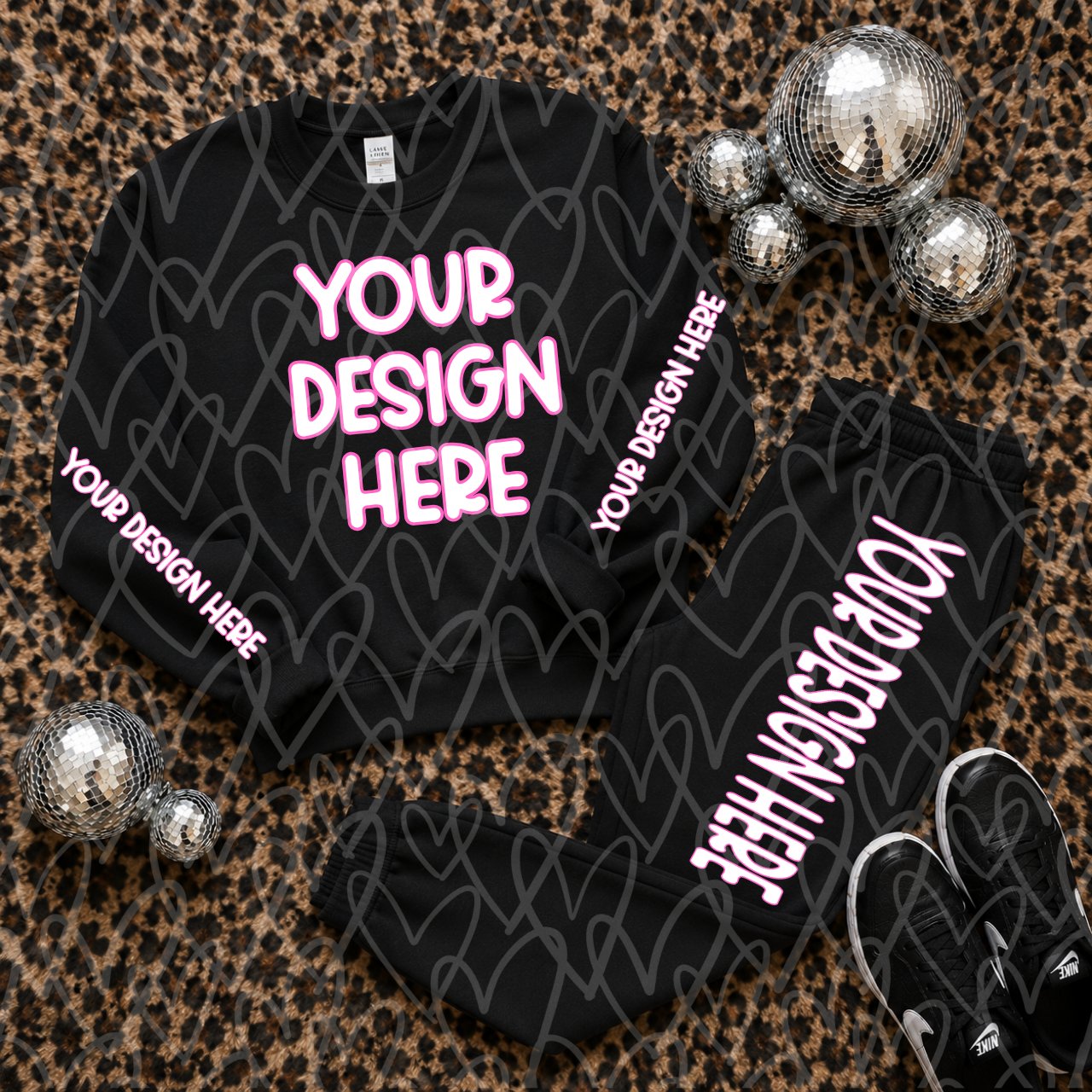 Sweatsuit Mockup Bundle | Gildan Heavy Blend Crewneck & Jogger Mockups