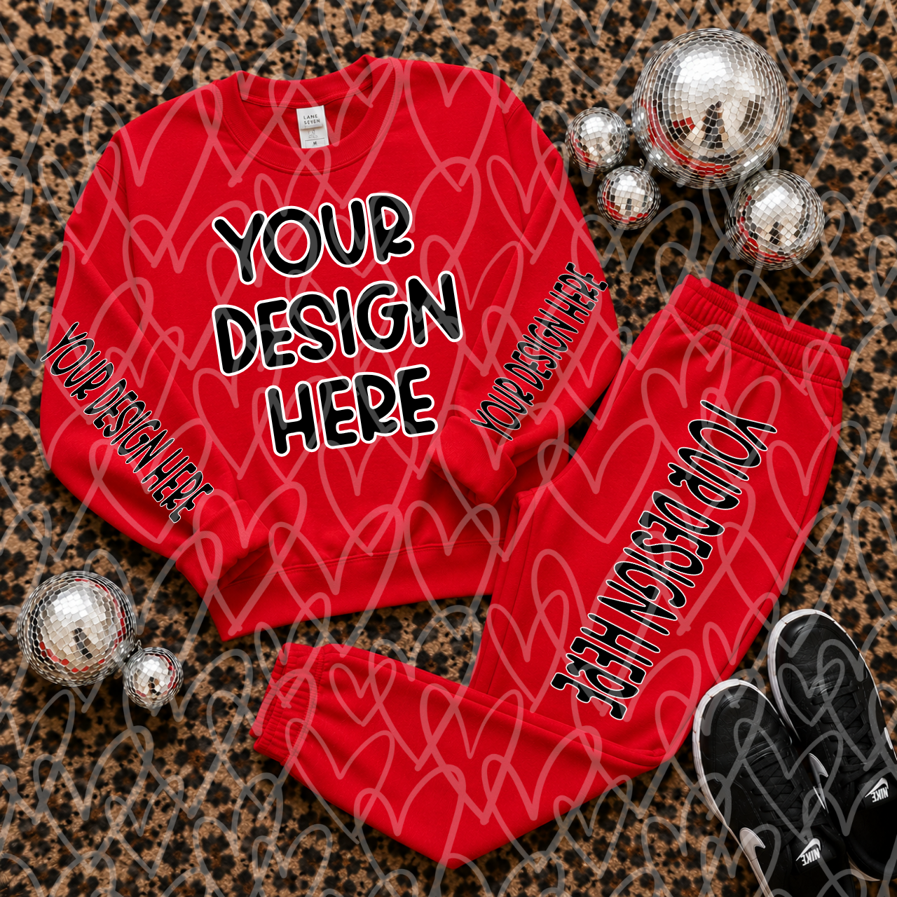 Sweatsuit Mockup Bundle | Gildan Heavy Blend Crewneck & Jogger Mockups