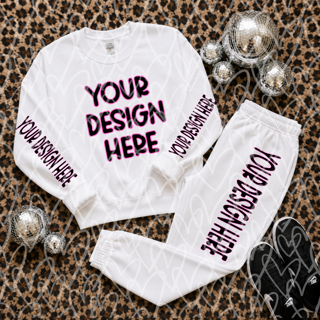 Sweatsuit Mockup Bundle | Gildan Heavy Blend Crewneck & Jogger Mockups