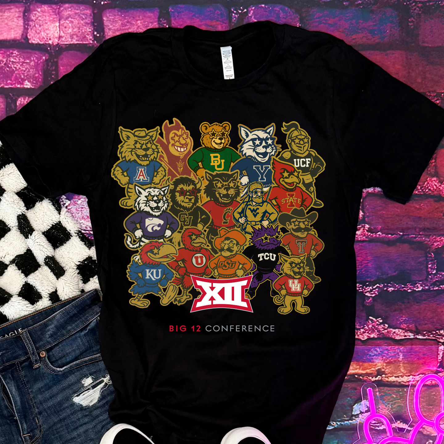 Big 12 Conference Mascot T-Shirt