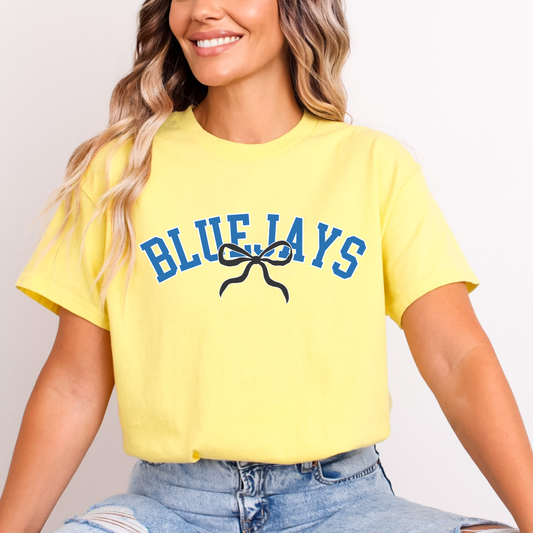 Youth Bluejays Curved with Bow