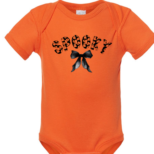 Infant Spooky Ghost Bow Font