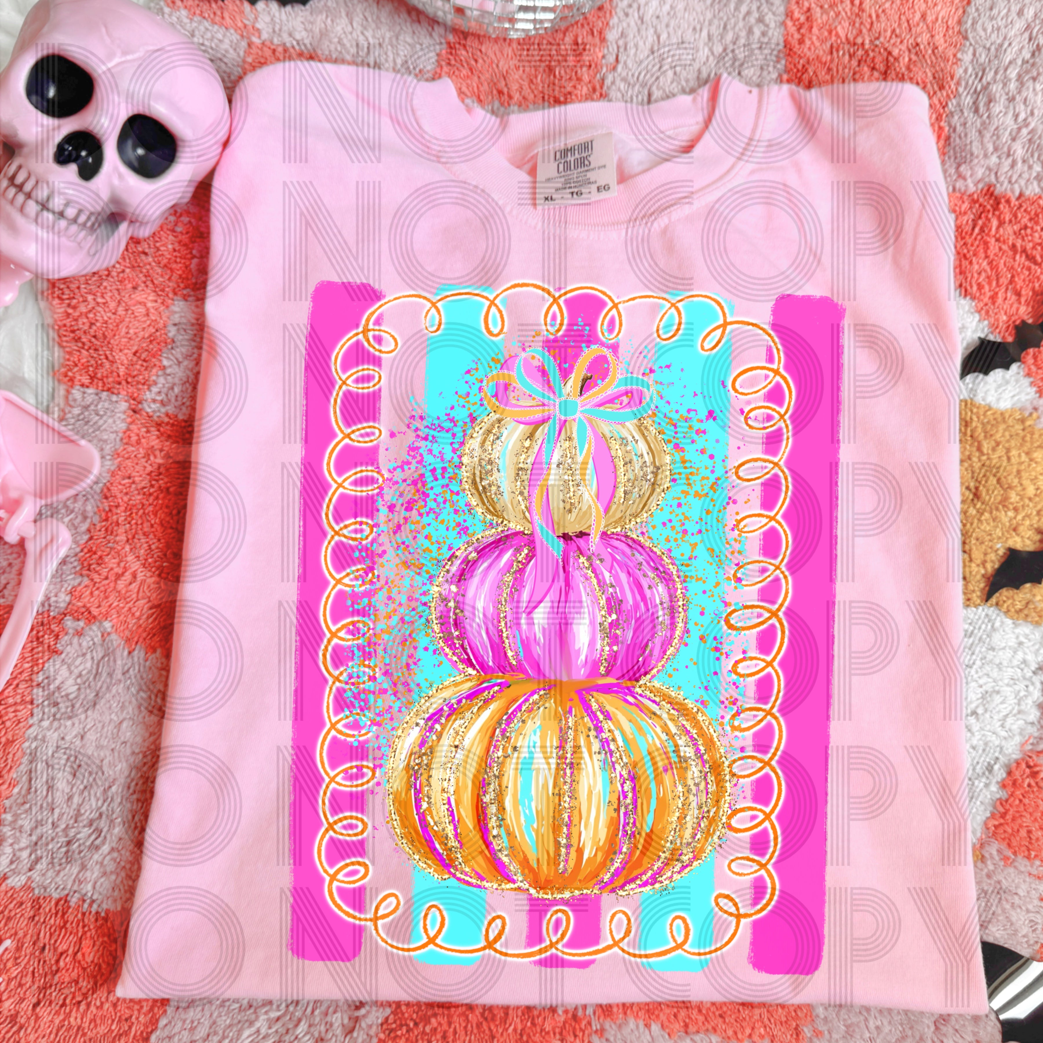 Glitter Splatter Pumpkins