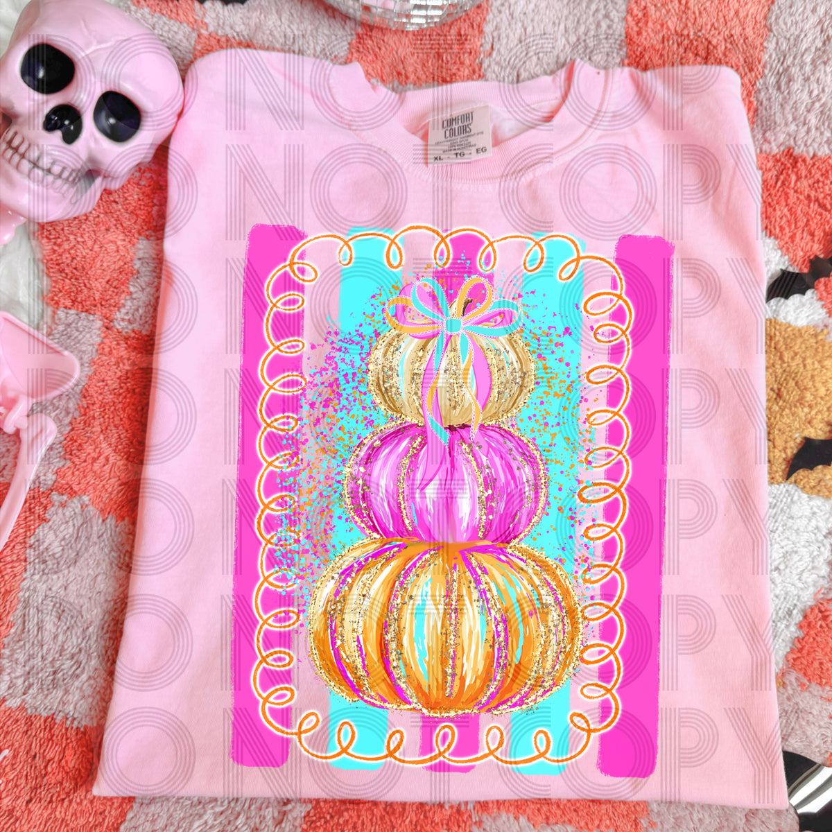 Glitter Splatter Pumpkins
