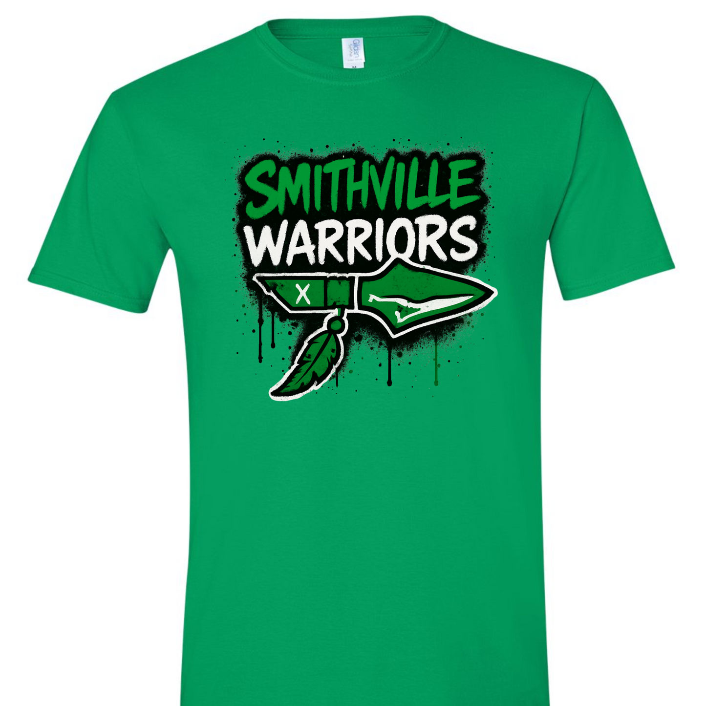 Smithville Warriors Stacked Graffiti