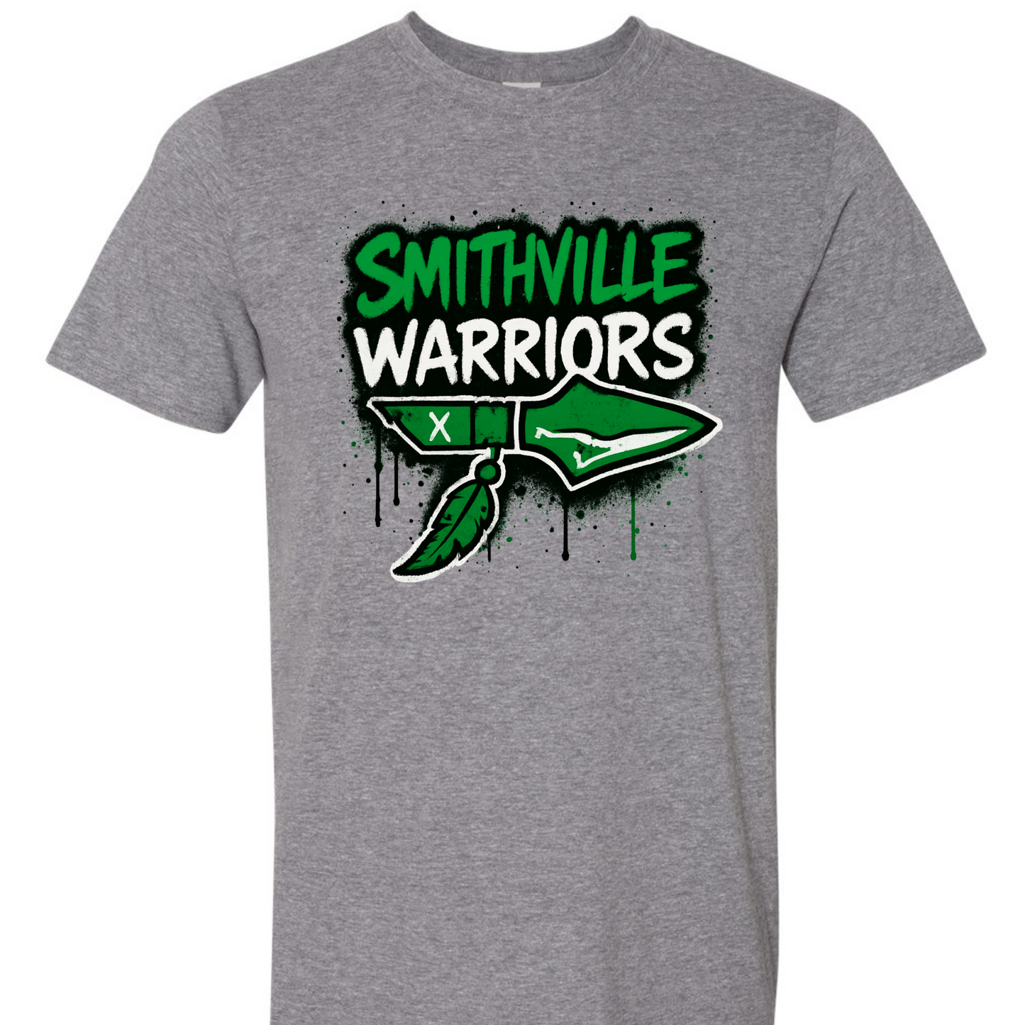 Smithville Warriors Stacked Graffiti